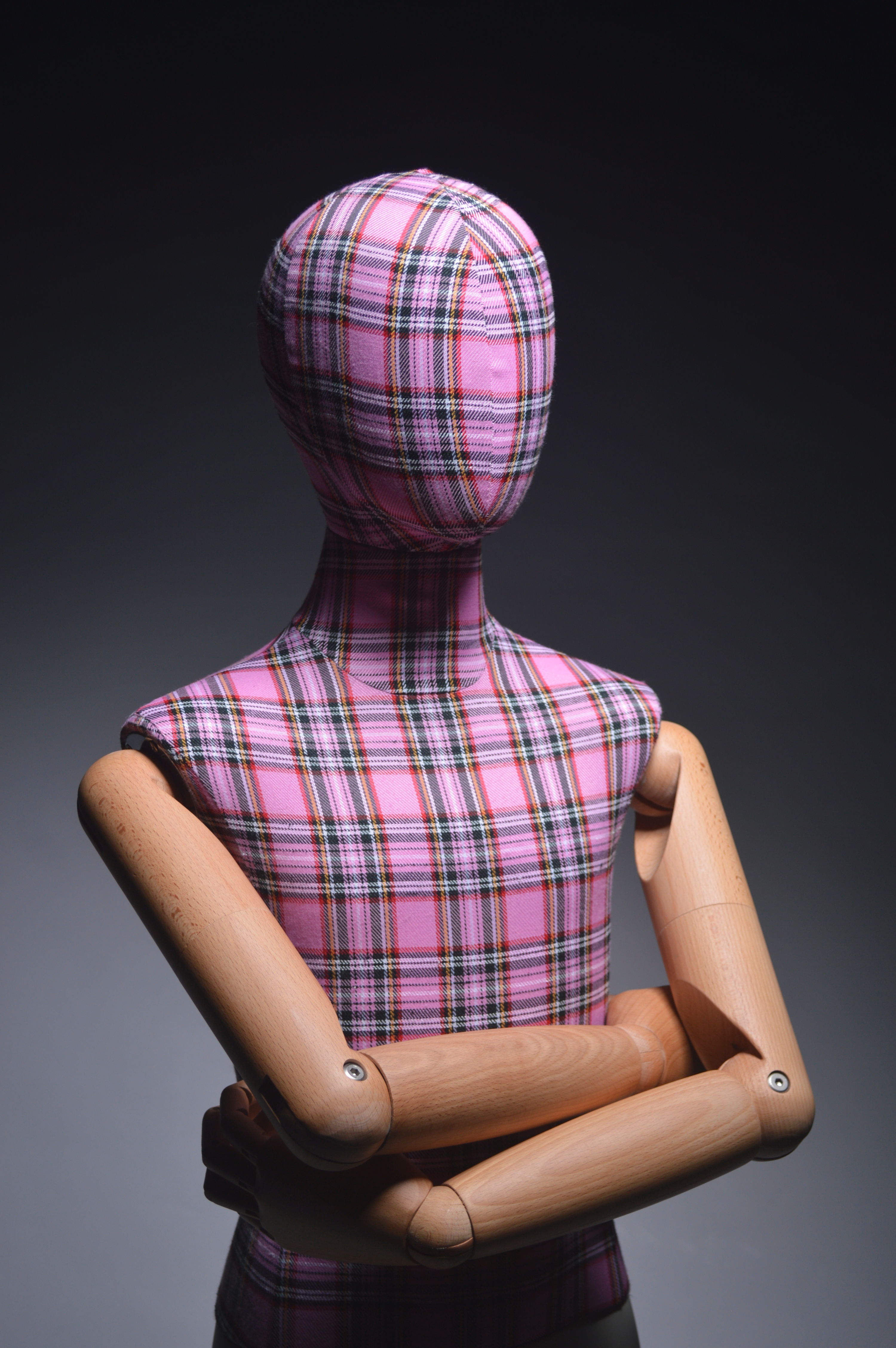 mannequins en vogue sports kids fabric with wooden arms