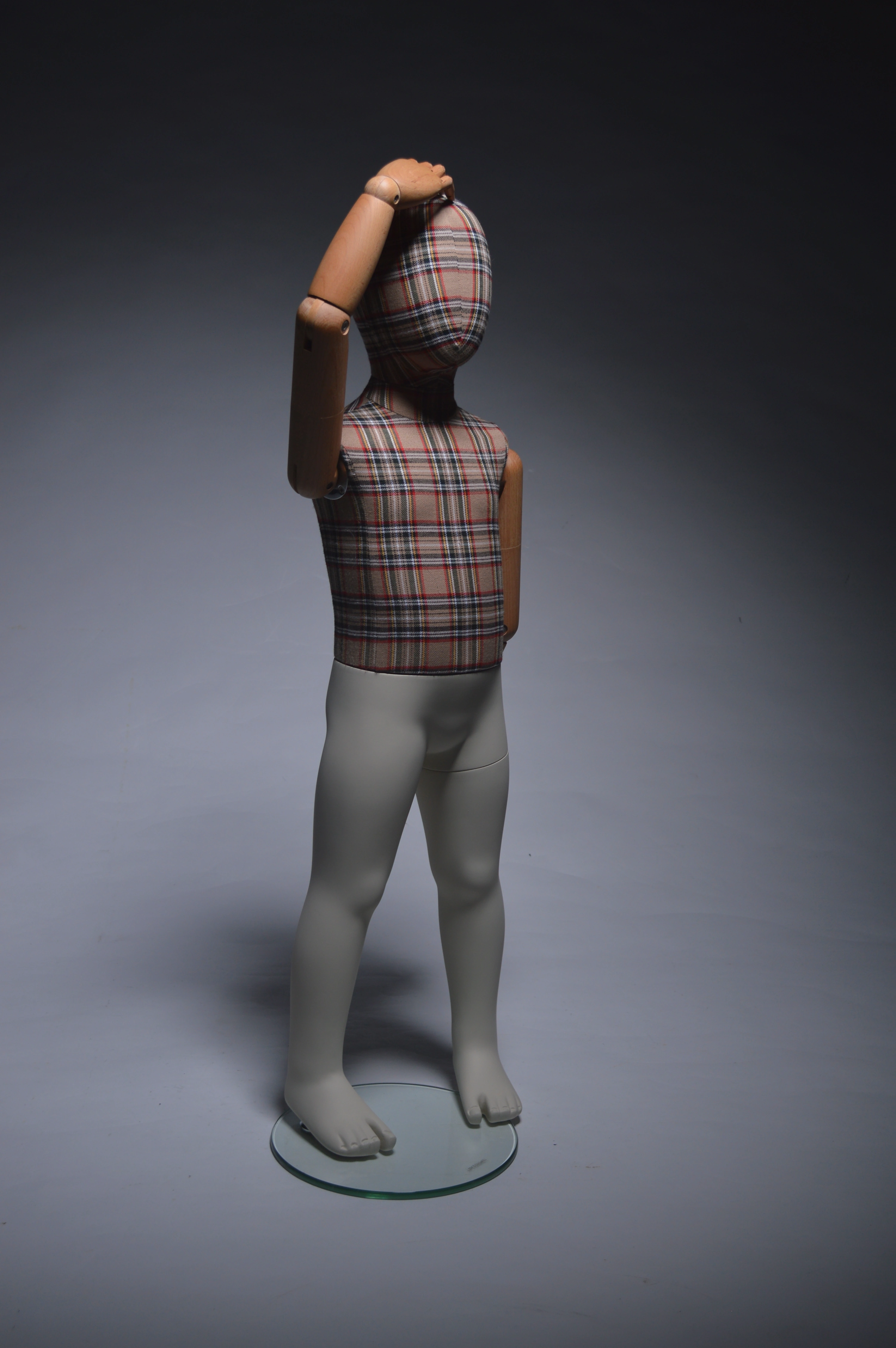 mannequins en vogue sports kids fabric with wooden arms